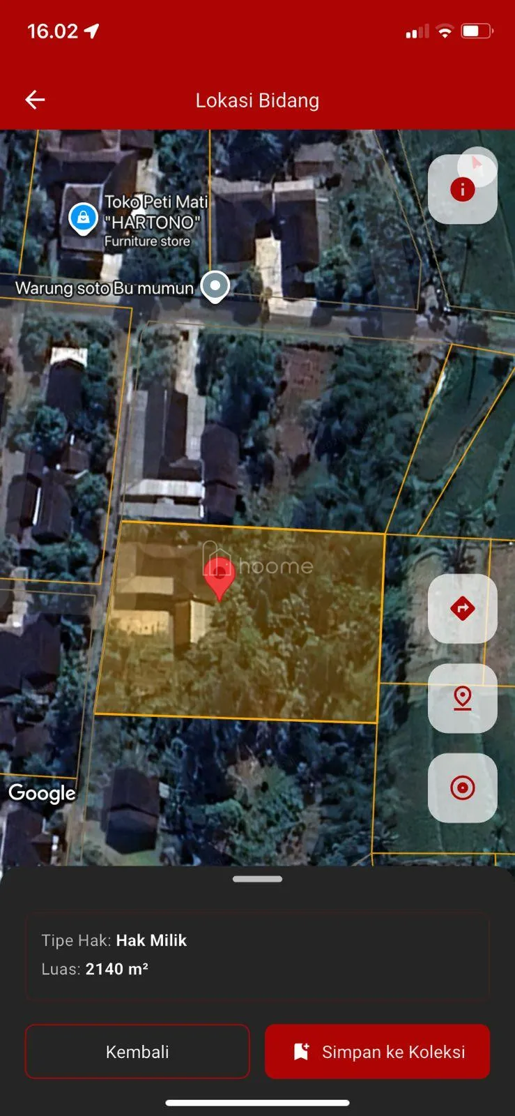 Dijual Tanah Dijual Cepat Lahan Tanah — foto 3 dari 3
