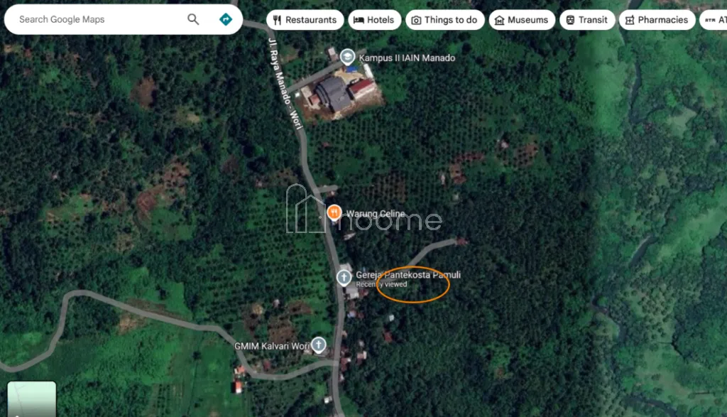 Dijual Tanah Lokasi Strategis di daerah  Berkembang di Manado — foto 3 dari 4