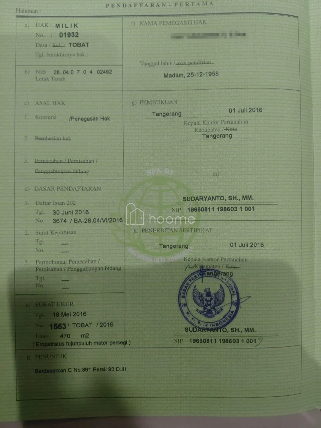 Dijual Tanah [DIJUAL] Tanah SHM Luas 470 m² – Lokasi Strategis — foto 3 dari 3