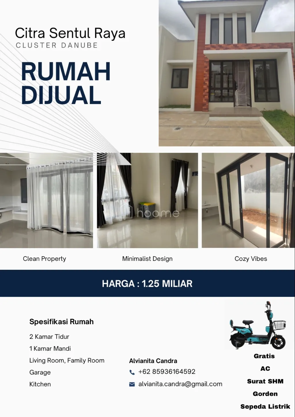 Dijual Rumah Dijual Rumah di Citra Sentul Raya dibawah 1M — foto 1 dari 3
