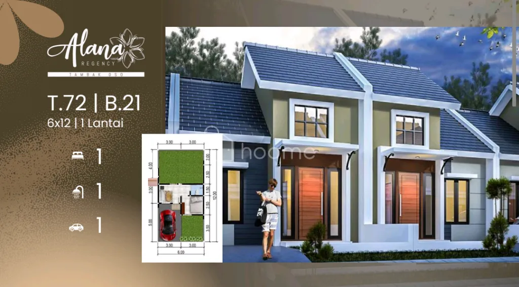 Dijual Rumah Alana Tambak Oso — foto 3 dari 4