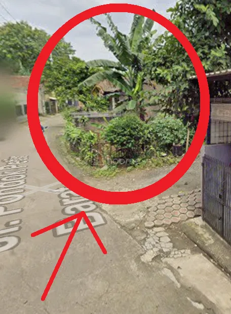 Dijual Tanah Bentuk Kotak di Pondok Petir Barat Luas 150m2 — foto 1 dari 3