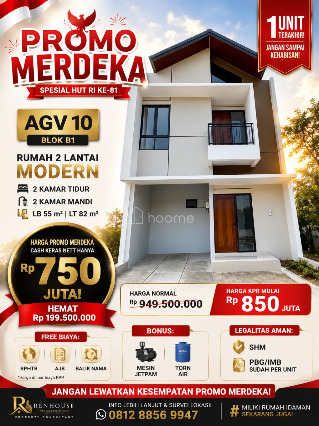 Dijual Rumah Di Tangsel 2 Lantai SHM, Hanya 750 Juta — foto 2 dari 4