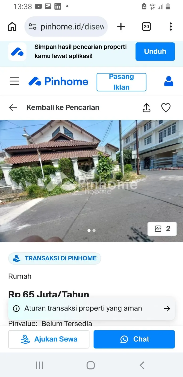 Dijual Rumah Jual rmh d suhat sangat strategis — foto 3 dari 3
