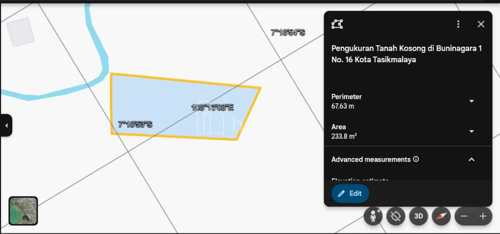 Dijual Tanah Kosong Pinggir Jalan Buninagara I Kota Tasikmalaya — foto 1 dari 4