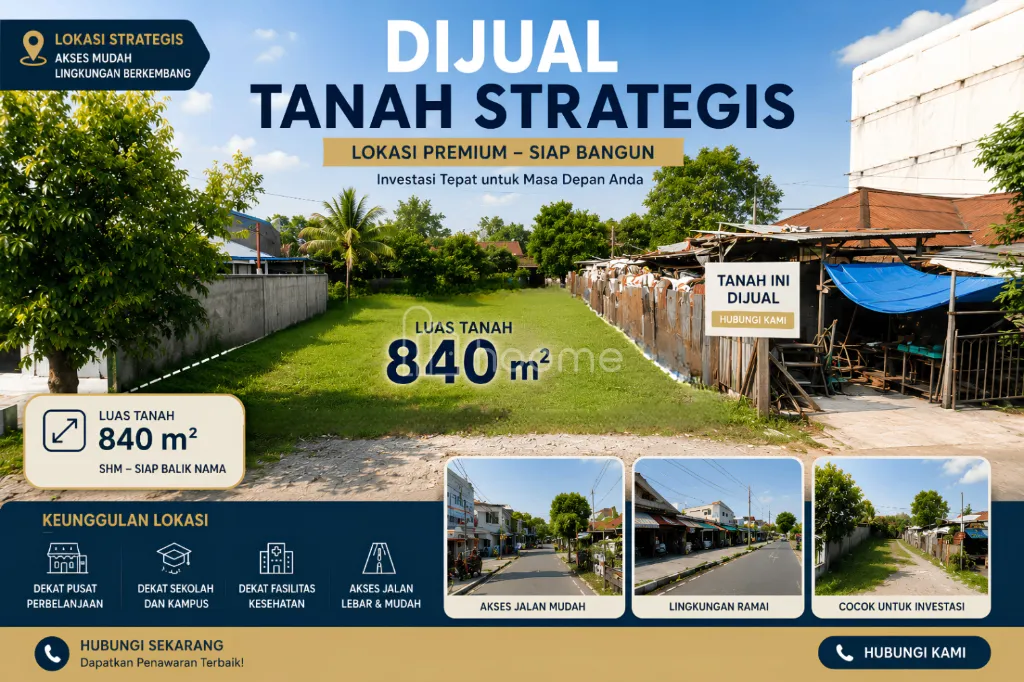 Dijual Tanah Dijual Tanah 20×42 m² Jl. Bunga Raya Medan Selayan — foto 1 dari 4