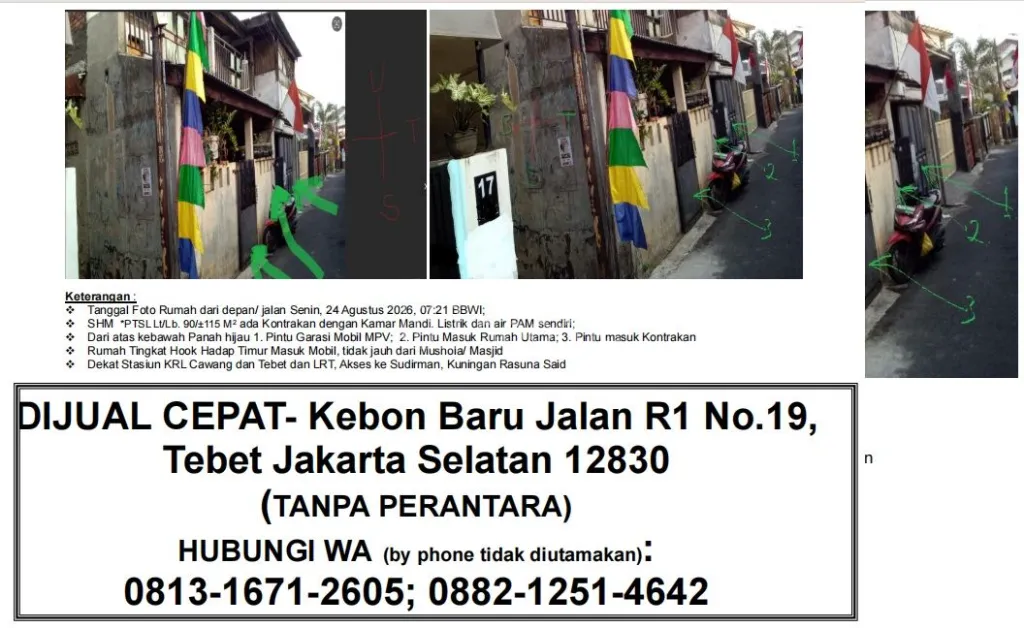 Dijual Rumah DIJUAL CEPAT TP LANGSUNG PEMILIK — foto 2 dari 3
