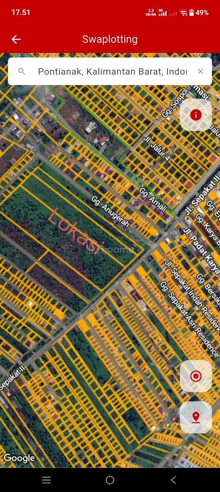 Dijual Tanah Sepakat 2 Harga Murah, Cocok Buat Perumahan — foto 3 dari 4