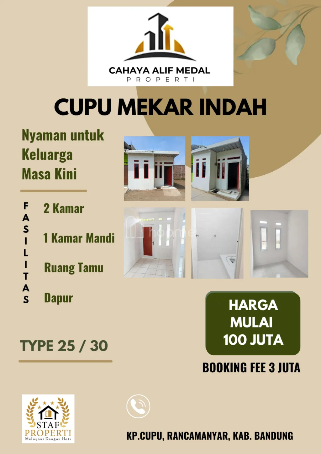 Dijual Rumah PERUMAHAN  CUPU MEKAR INDAH — foto 2 dari 4