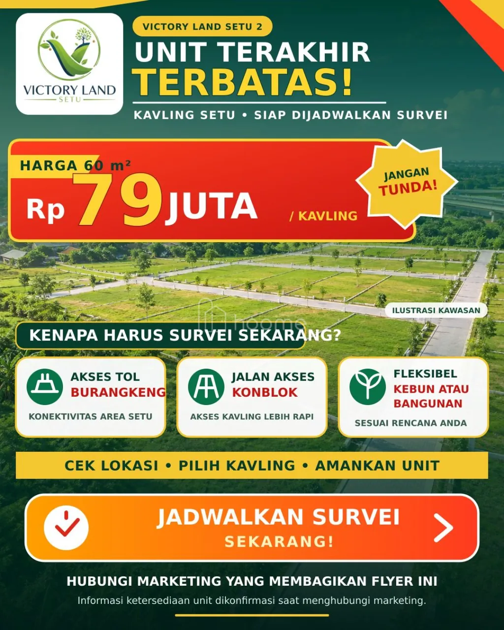 Dijual Tanah Victory Land Setu 2 Bekasi — foto 3 dari 4