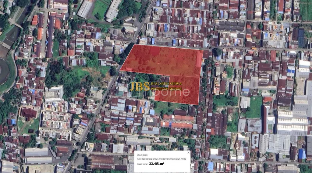 Dijual Tanah Luas 22.451m2 di Jalan Brig.Jend. Zein Hamid — foto 2 dari 8