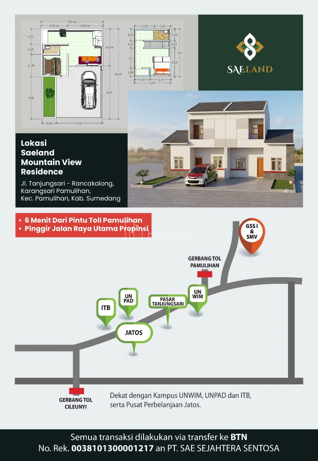 Dijual Rumah Rumah Komersil 2lt Cicilan 1jutaan, HGB,Pamulihan  — foto 3 dari 3