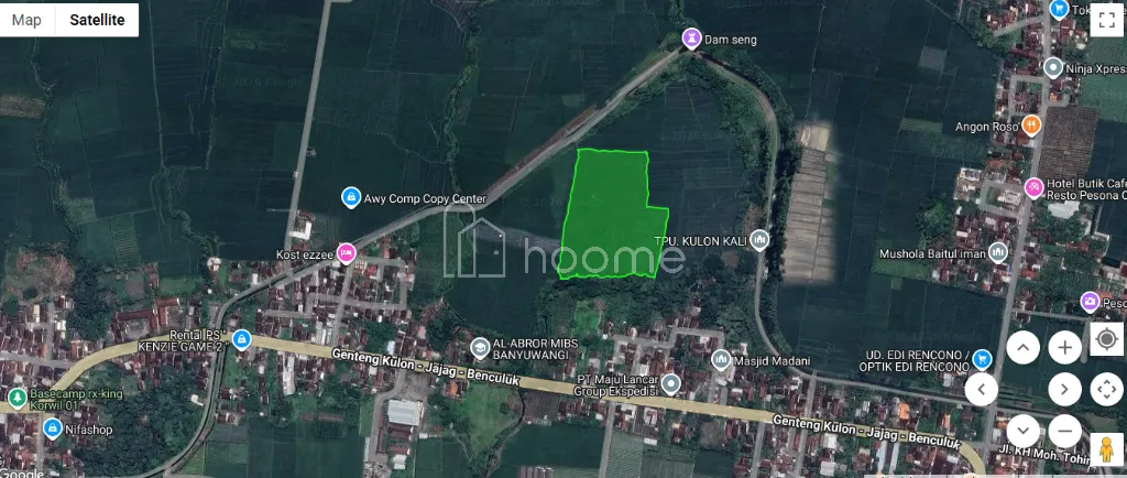 Dijual Tanah 1,97 Ha, di Gambiran - Banyuwangi, SHM — foto 2 dari 4