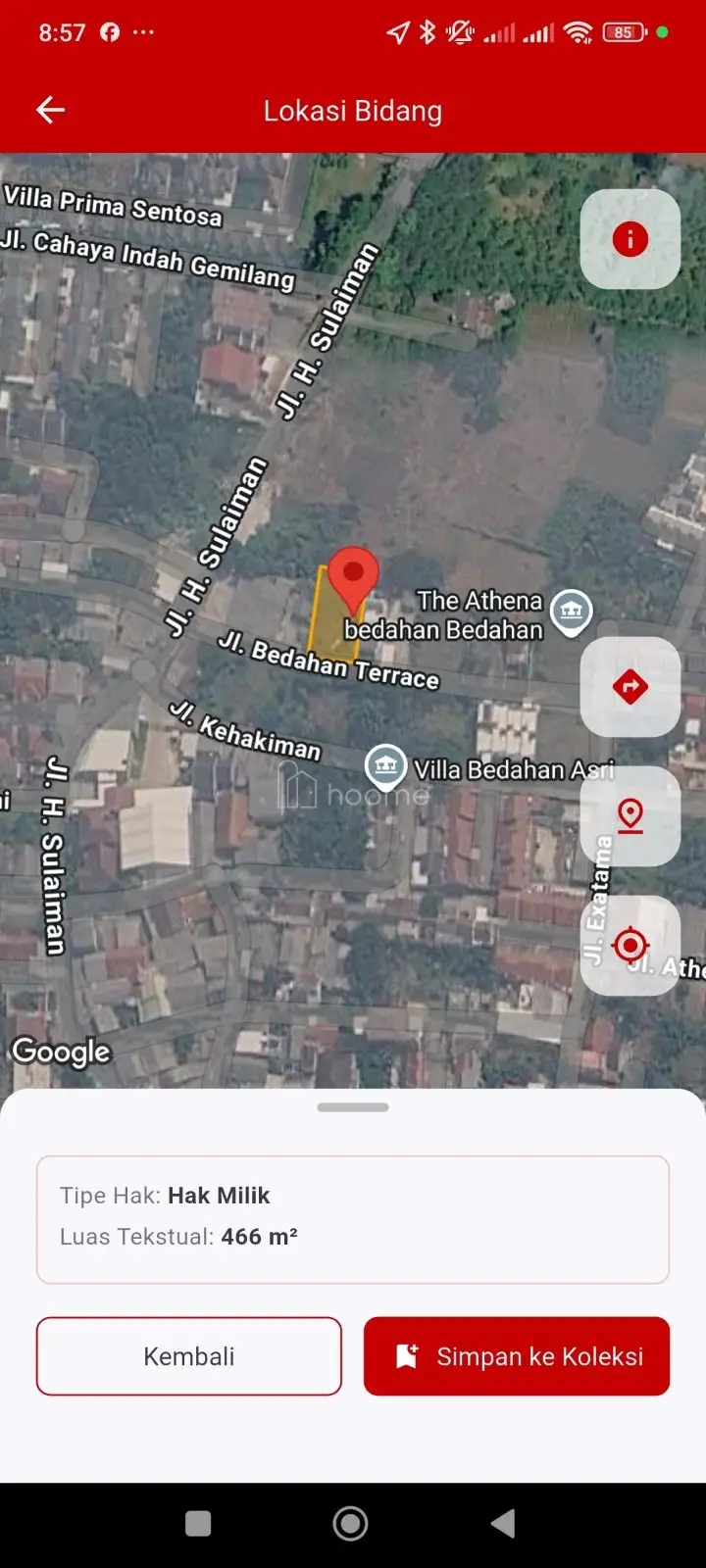 Dijual Tanah Kavling Kehakiman Bedahan Sawangan