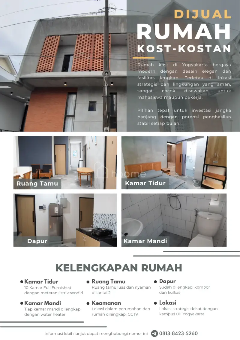 Dijual Kost DIJUAL KOST EKSKLUSIF JOGJA FULL FURNISHED