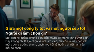 Một công ty tốt hay một người sếp tốt – người đi làm nên chọn gì?