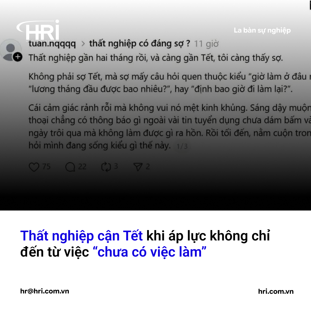Thất nghiệp cận Tết: khi áp lực không chỉ đến từ việc “chưa có việc làm”