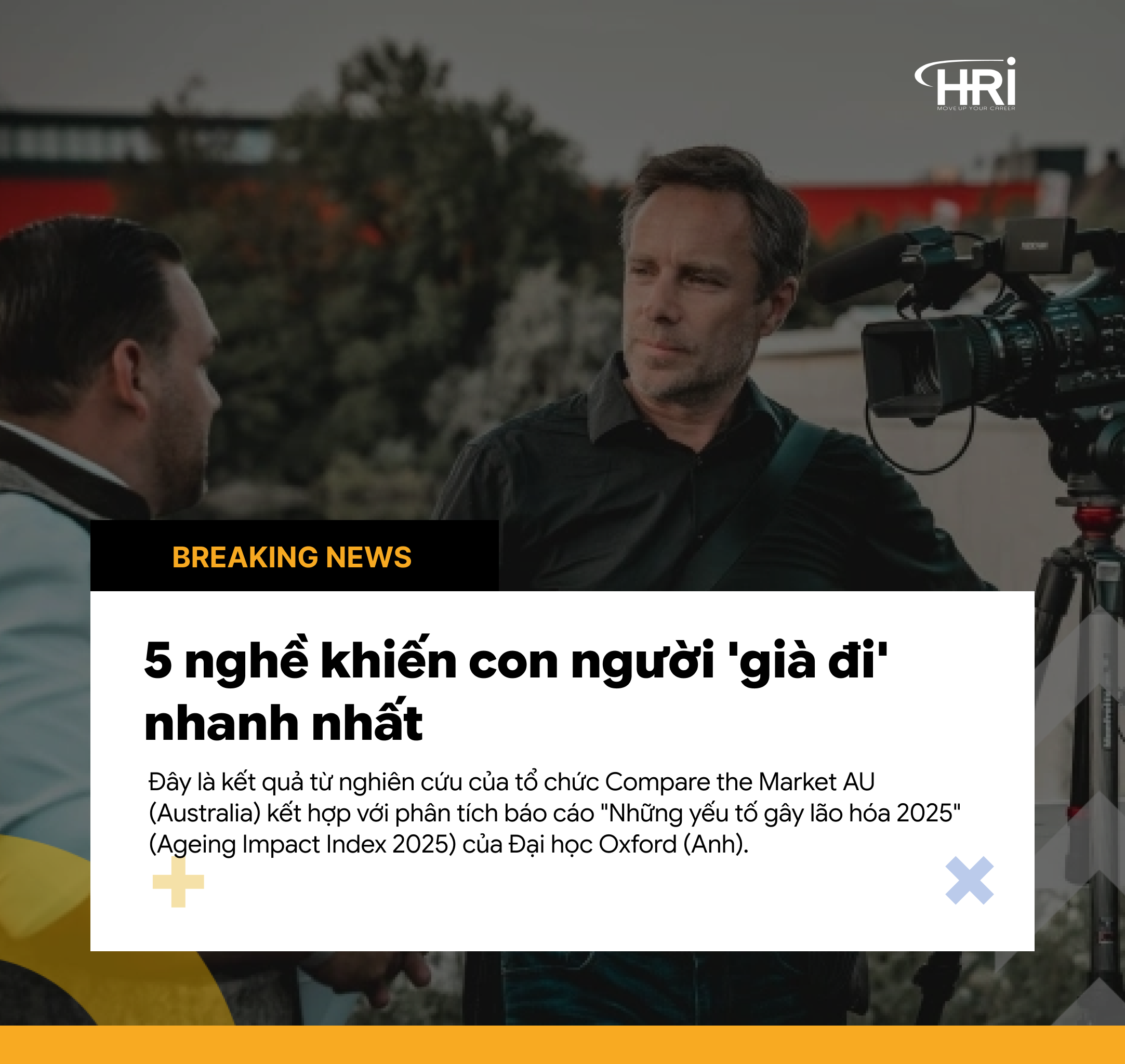 5 nghề khiến con người 'già đi' nhanh nhất