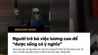 Người trẻ bỏ việc lương cao để "được sống có ý nghĩa"