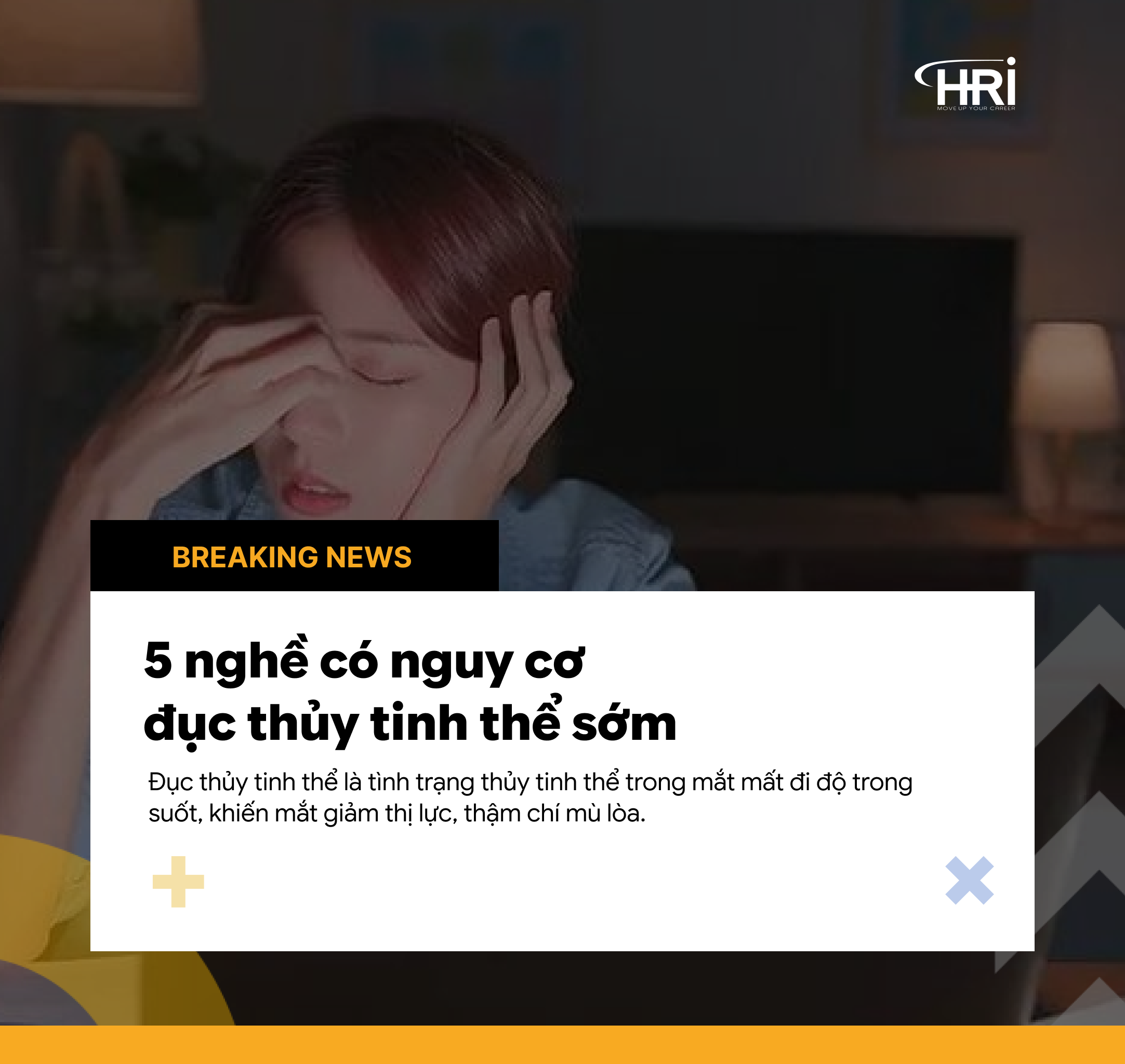 5 nghề có nguy cơ đục thủy tinh thể sớm