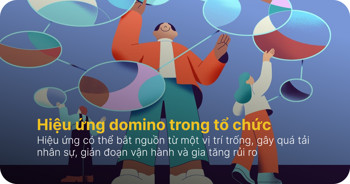 Hiệu ứng domino trong tổ chức: Hệ quả từ một vị trí trống