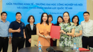 Đại học Công nghệp Hà Nội kỳ kết hợp tác với HRI Việt Nam