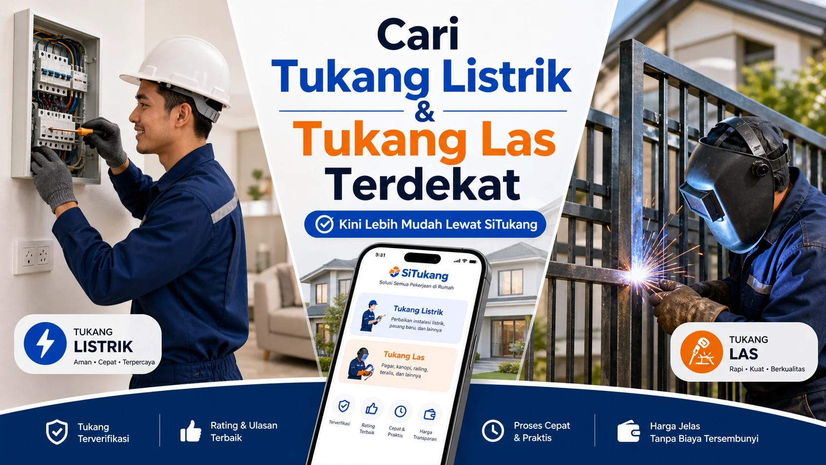 Cari Tukang Listrik dan Tukang Las Terdekat Kini Lebih Mudah Lewat SiTukang