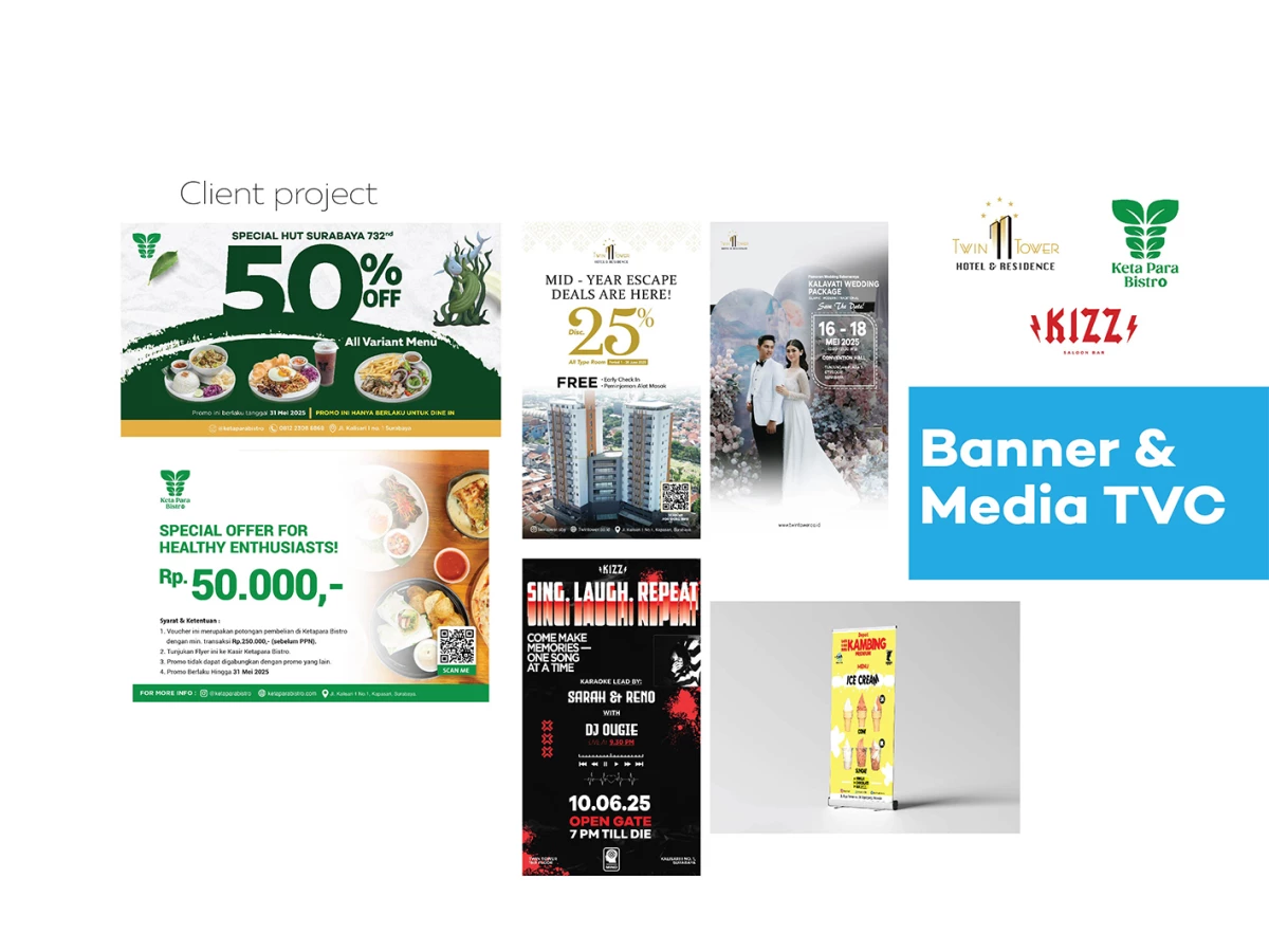 Jasa Desain Grafis Bisnis, UMKM | Logo | Katalog | Buku | Brosur + Extra FREE