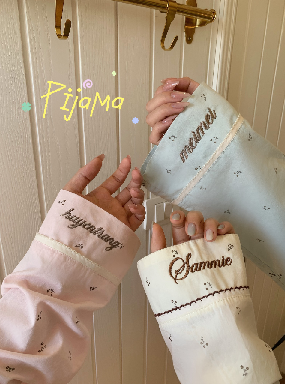 Pijama thêu tên