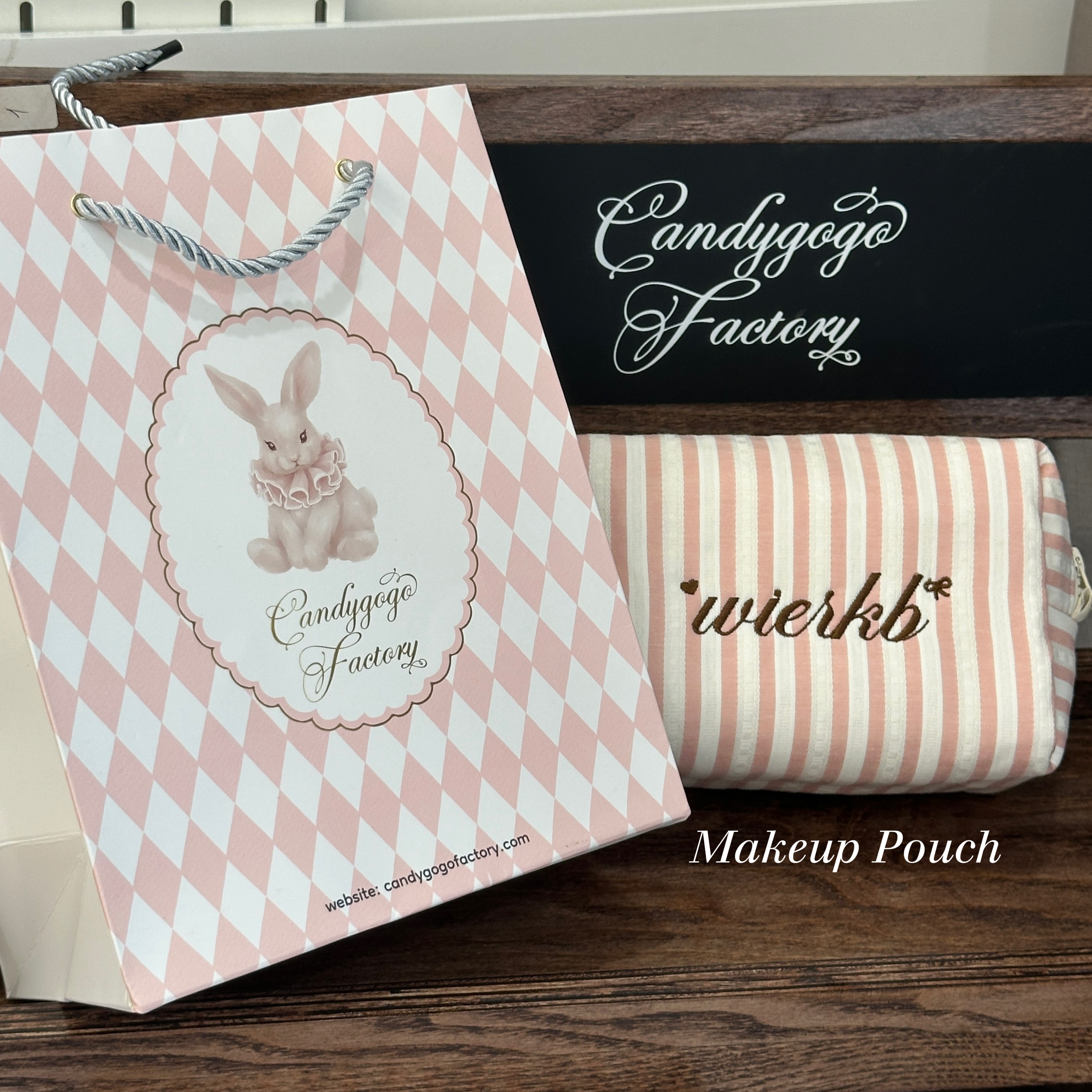 Pouch - Pink Stripes