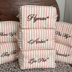 Pouch - Pink Stripes