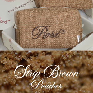Sugar Brown Tweed Pouch