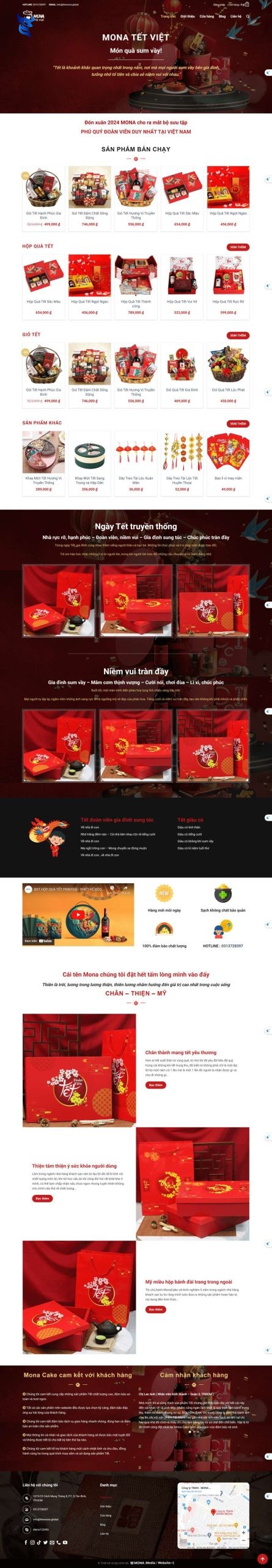 5+ mẫu website tết, giao diện web bán hàng tết 2025 ấn tượng