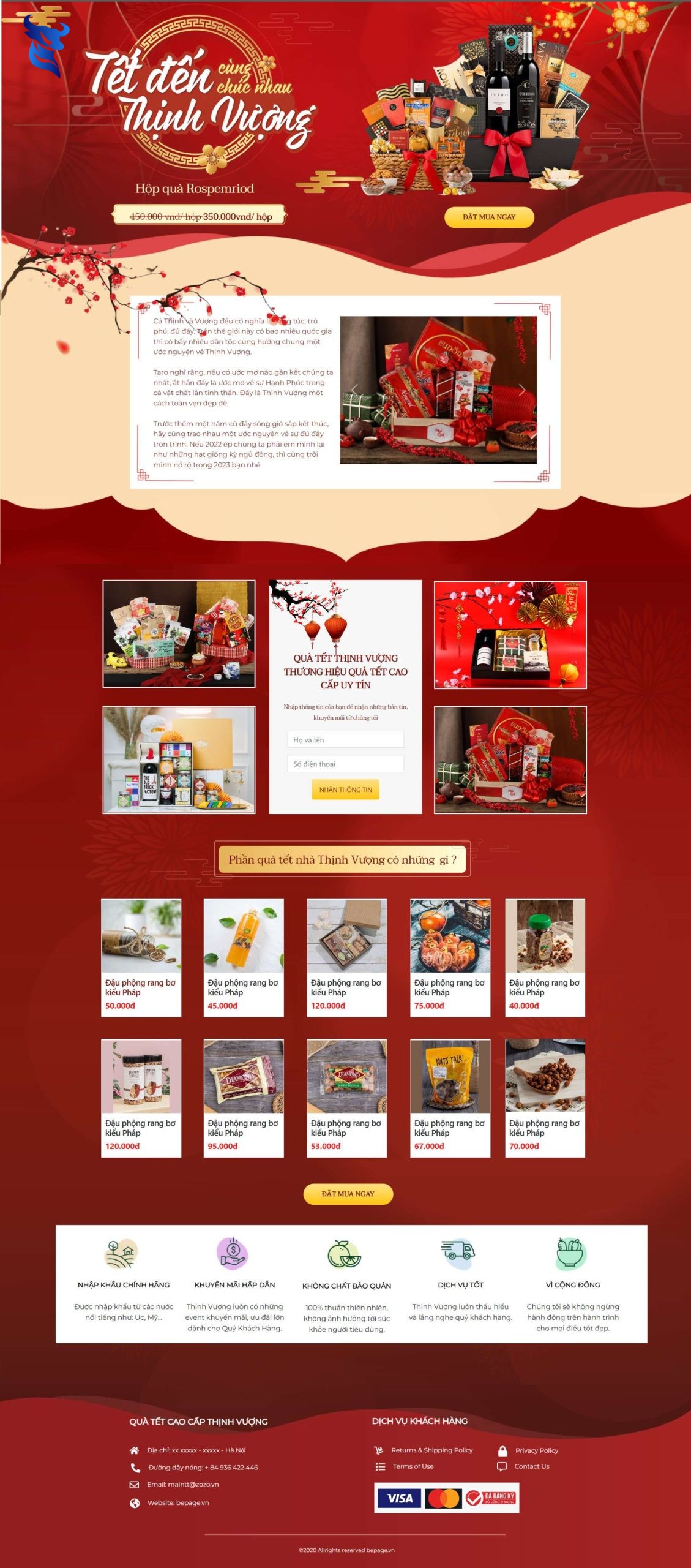 5+ mẫu website tết, giao diện web bán hàng tết 2025 ấn tượng