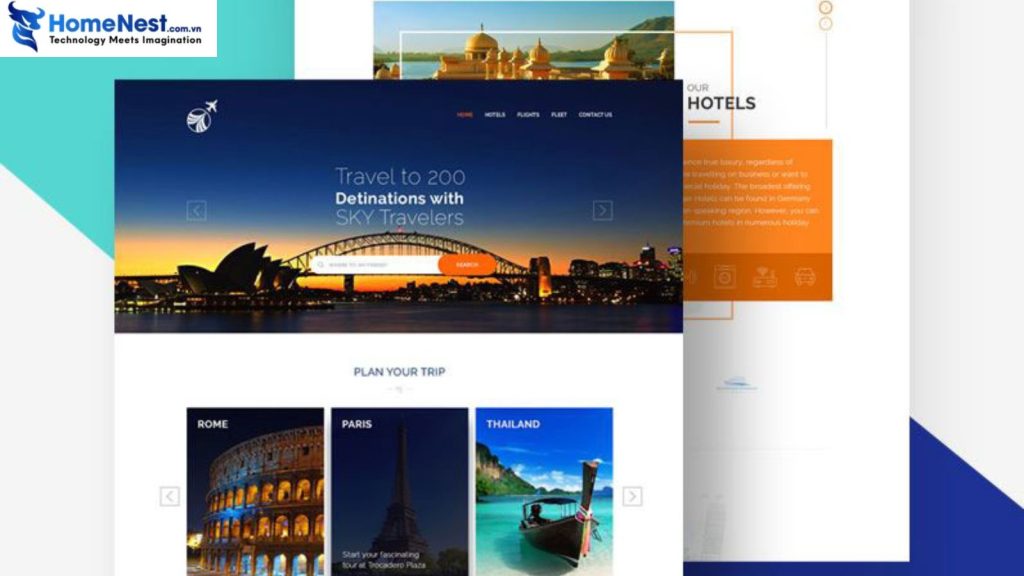 Thiết kế website du lịch đẹp & chuyên nghiệp – tiêu chuẩn & giải pháp