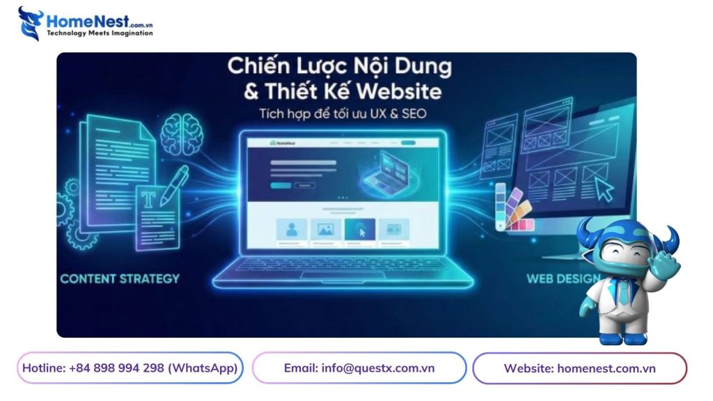 Cách tích hợp chiến lược nội dung với thiết kế website
