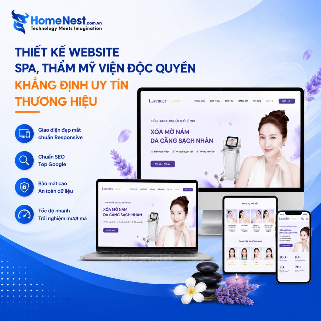 Thiết kế website thẩm mỹ viện cần lưu ý điều gì ?