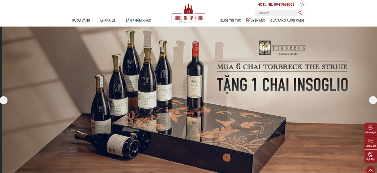 Thiết kế Website Kinh Doanh Rượu Nhập Khẩu Chuyên Nghiệp Với Giao Diện Thu Hút 1 Thiết kế website kinh doanh rượu