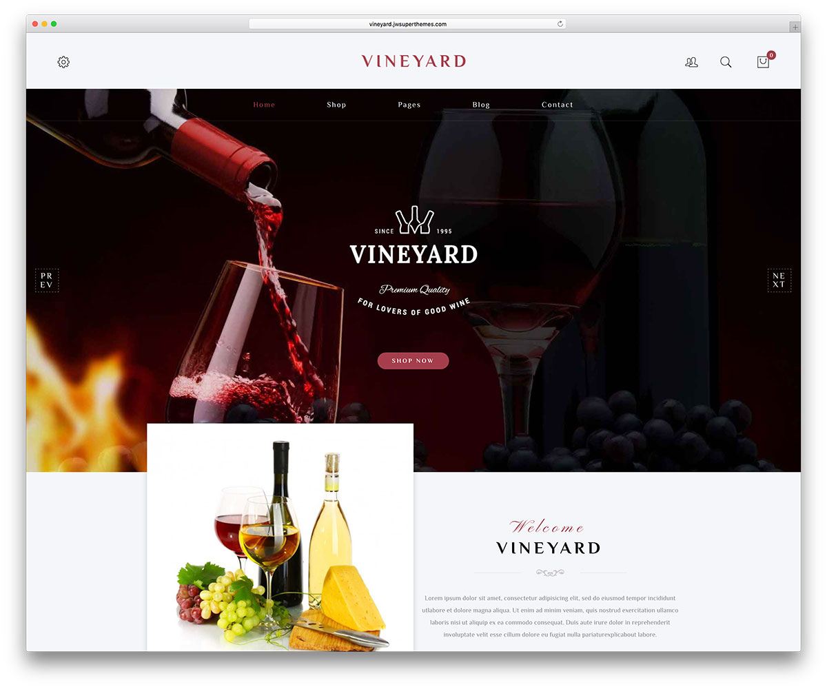 Top 8 mẫu website bán rượu đẹp mắt và sang trọng