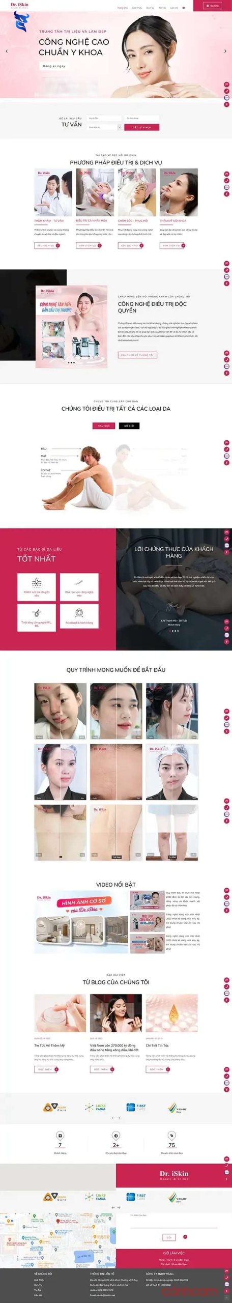 Thiết kế website thẩm mỹ viện cần lưu ý điều gì?