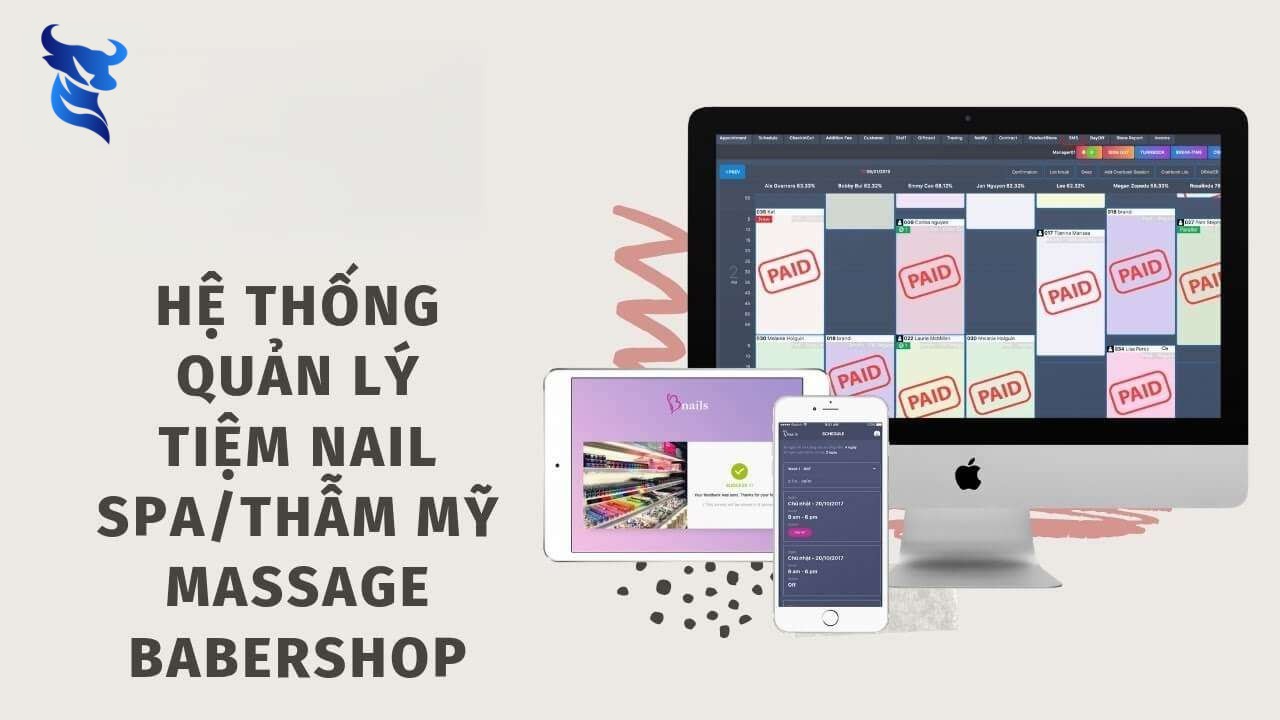 Phần mềm quản lý spa – thẩm mỹ viện – beauty salon làm đẹp – babershop – tiệm massage cho bạn