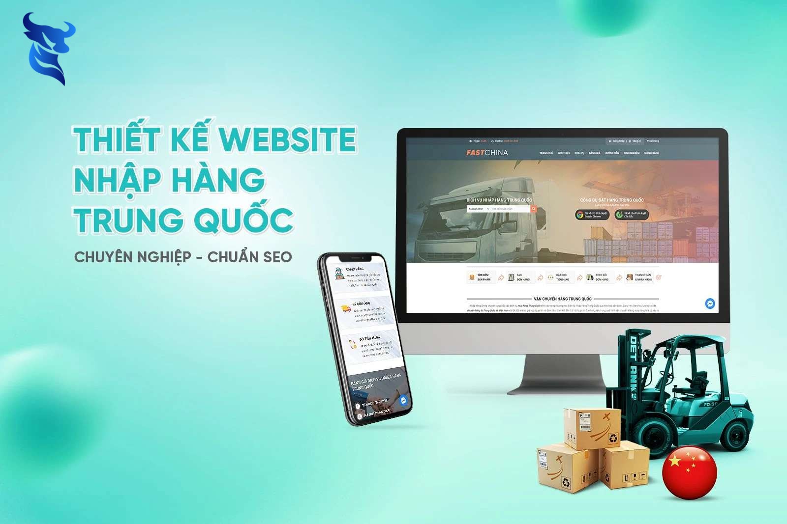 Thiết kế website nhập hàng trung quốc chuyên nghiệp, chuẩn seo, chuyên nghiệp