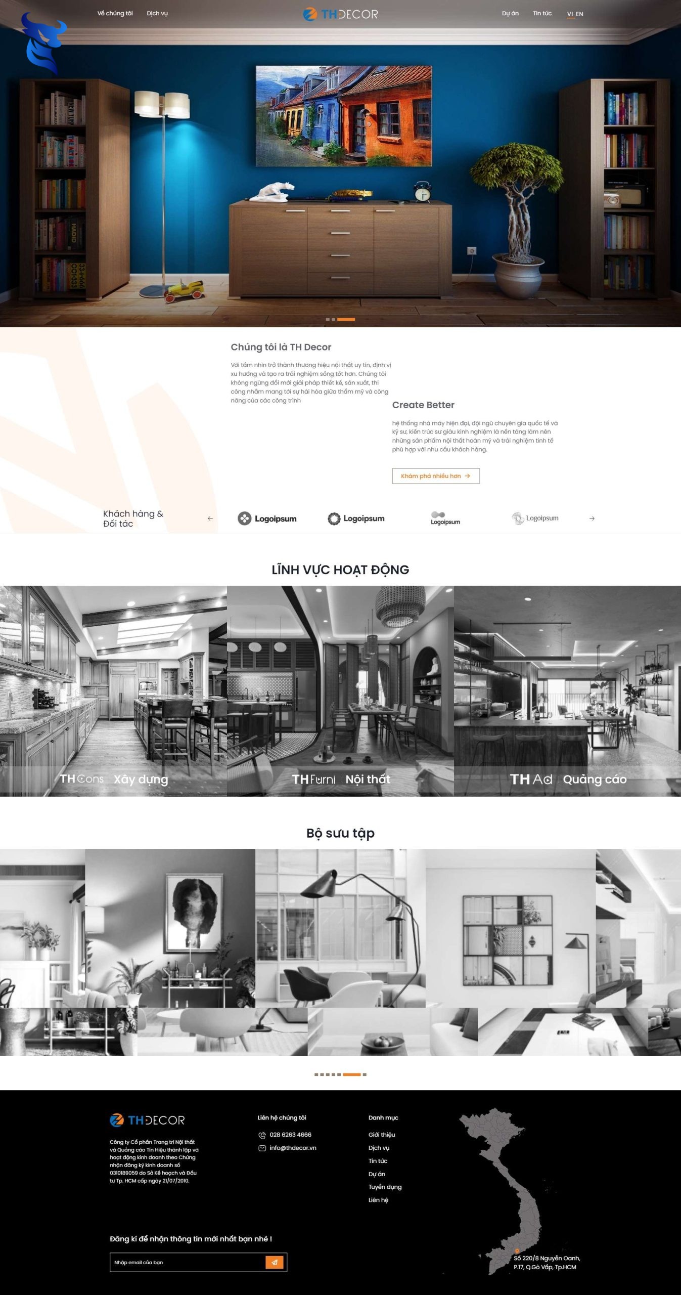 Thiết kế website nội thất chuyên nghiệp, cao cấp và chuẩn seo nhất