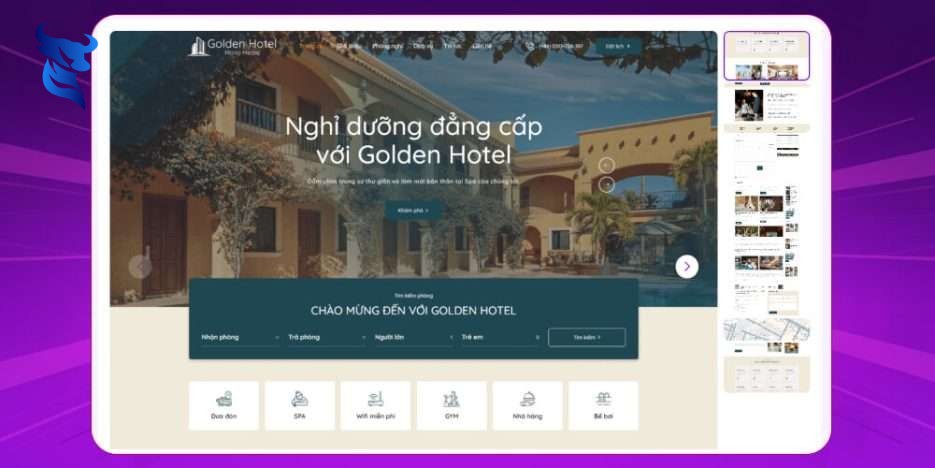 Thiết kế website khách sạn – resort – khu nghỉ dưỡng hiện đại chuẩn SEO 3 Thiết kế website khách sạn – resort – khu nghỉ dưỡng hiện đại chuẩn seo