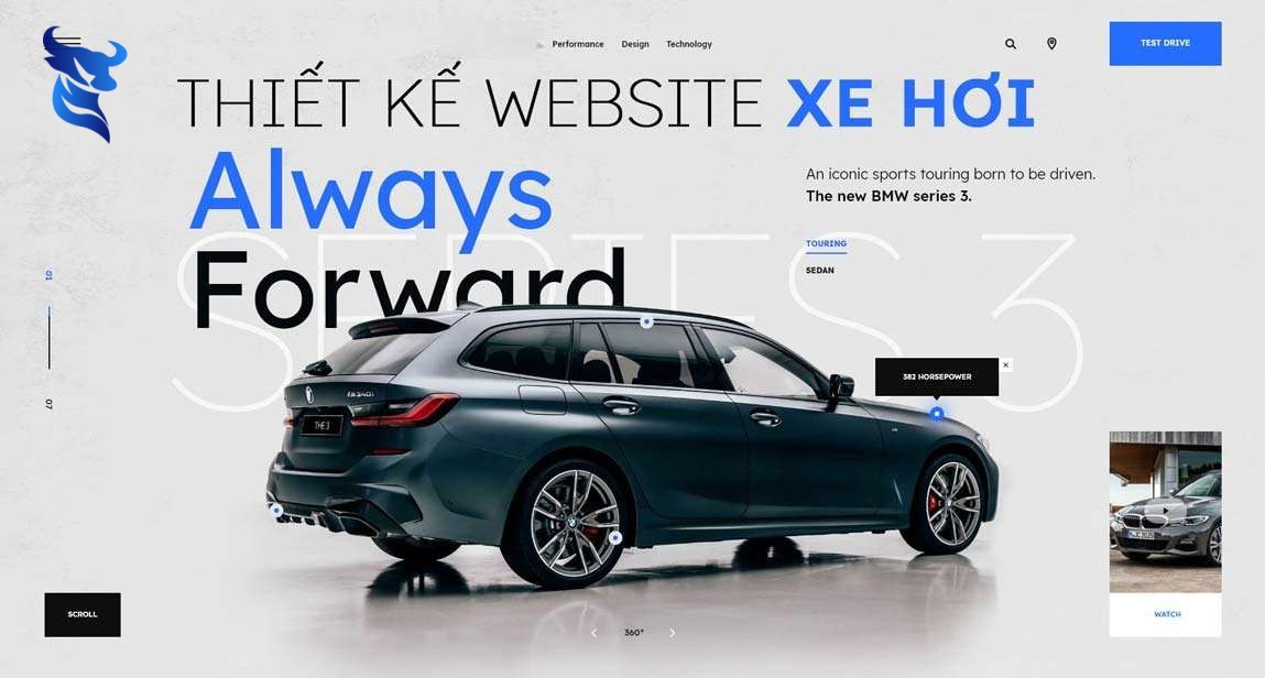 Thiết kế website bán ô tô đẳng cấp, sang trọng chuẩn seo