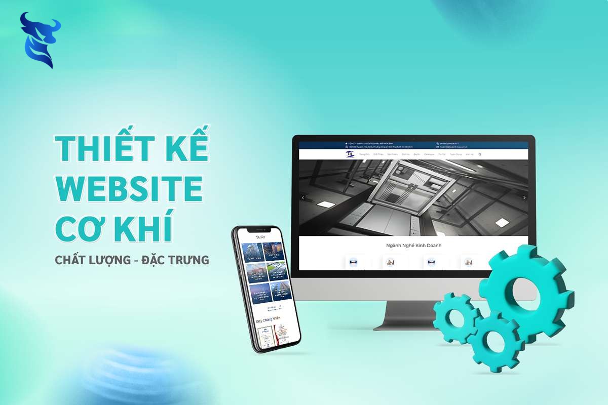 Thiết kế website cơ khí – công nghiệp chuyên nghiệp, giá tốt