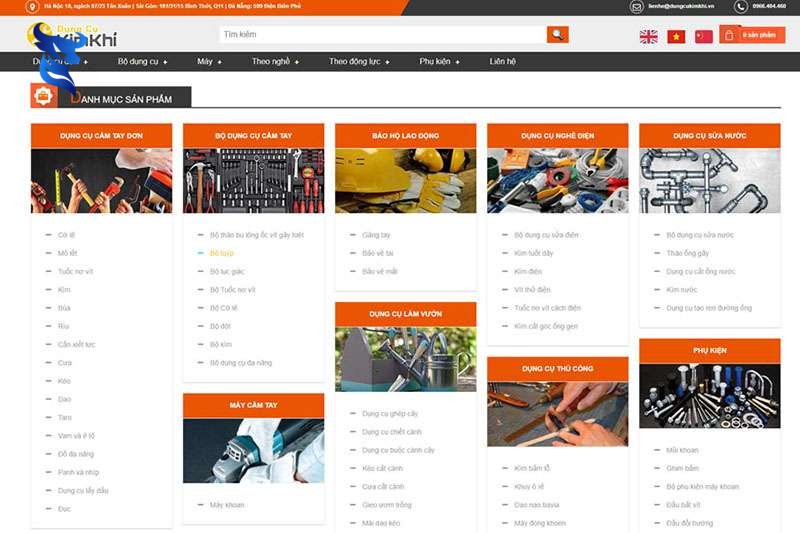 Thiết kế website cơ khí – công nghiệp chuyên nghiệp, giá tốt