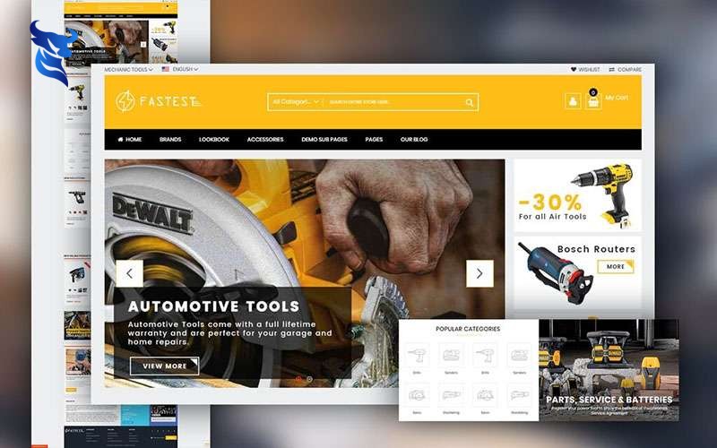 Thiết kế website cơ khí – công nghiệp chuyên nghiệp, giá tốt