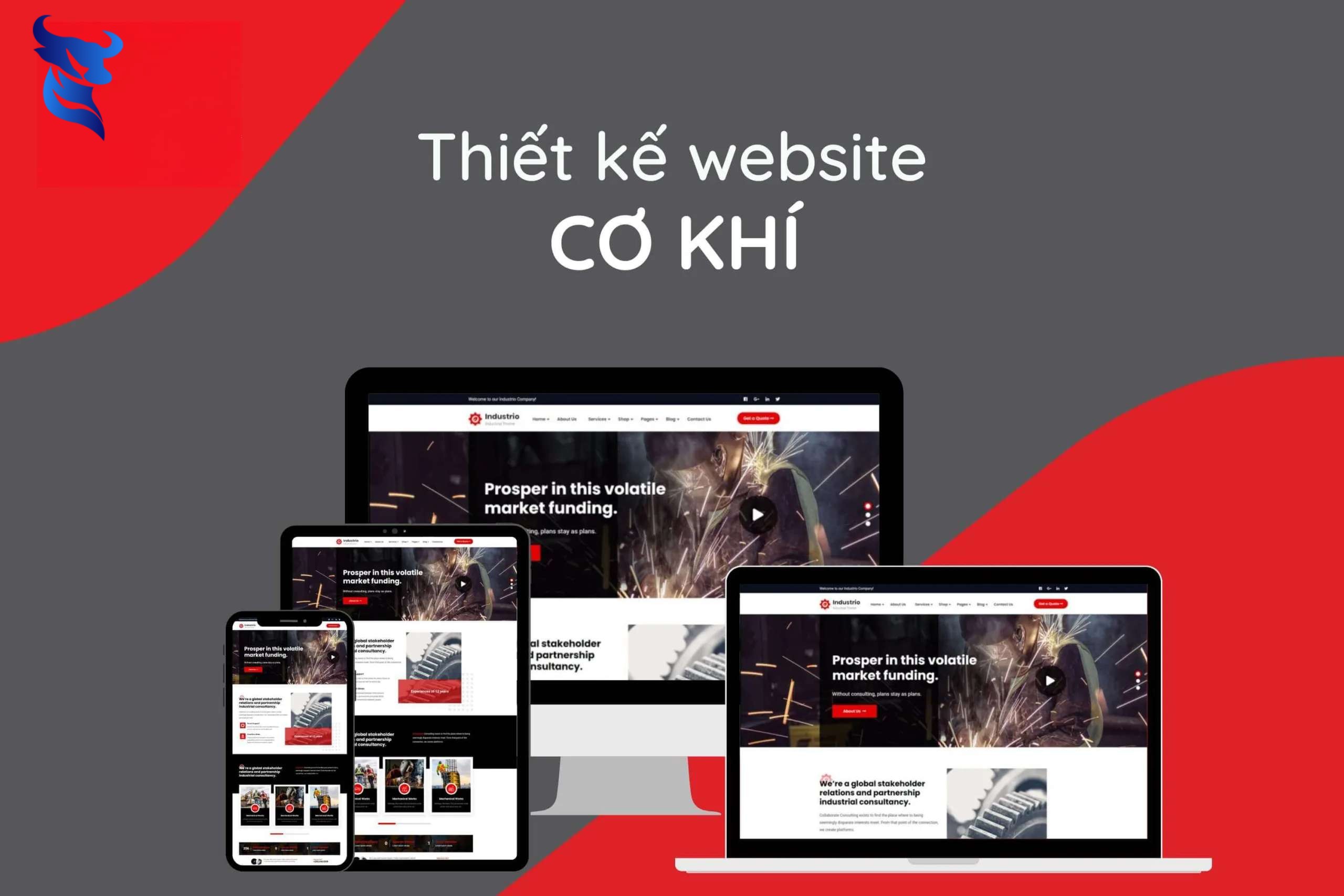 Thiết kế website cơ khí – công nghiệp chuyên nghiệp, giá tốt