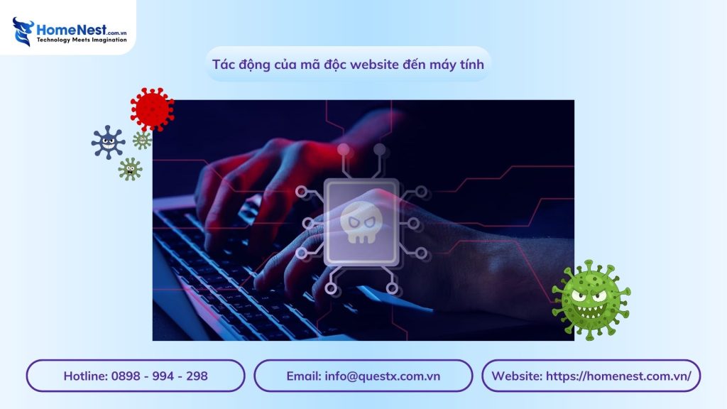 Tác động của mã độc website đến máy tính